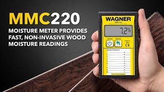 MMC220 Moisture Meter Provides Fast NonInvasive Wood Moisture Readings [upl. by Ayad801]