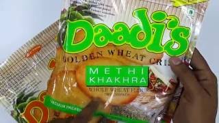 Daadis Khakhras TASTE TEST [upl. by Yenettirb]