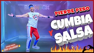 Zumba CUMBIA y SALSA Quema grasa 🔥Dance workout 30 min 💣 [upl. by Montano]