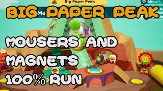 Yoshis Crafted World Big Paper Peak Mousers and Magnets 100 Run [upl. by Lanna702]