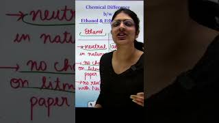 Ethanol amp Ethanoic Acid  Chemical Difference  exam shorts chemistry [upl. by Reyna691]