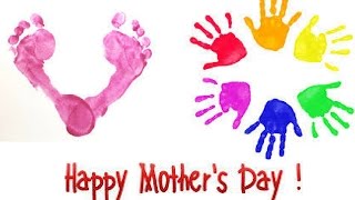 Mothers day special Hints Painted hands and feet [upl. by Euqinay]