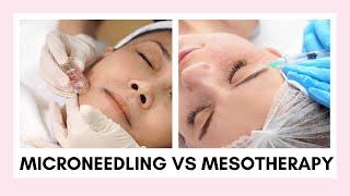 The Difference Between Microneedling amp Mesotherapy  Treat Acne Scars Stretchmarks Dehydrated Skin [upl. by Leopoldeen9]