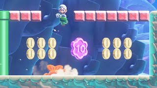 Leaping Smackerel All Purple Coins Wonder Seeds 100 Walkthrough Super Mario Bros Wonder [upl. by Zeiger383]