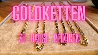 DIY Goldketten mit Haushaltsmittel ganz einfach Reinigen  Juwelier Goldkoenig 💎 [upl. by Anauq]