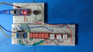 Arduino 6digit 7segment clock display countdown timer [upl. by Darius]