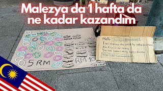 Malezyada sokakta bileklik satarak 1 haftada ne kadar kazandım  44 dünyaturu malezya [upl. by Atsiuqal]