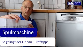 Spülmaschine einbauen  einfache Anleitung vom Profi [upl. by Aneles]