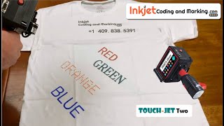 Experiential Marketing Portable Handjet Printer Directly Prints Designs On Clothes [upl. by Mcneely]