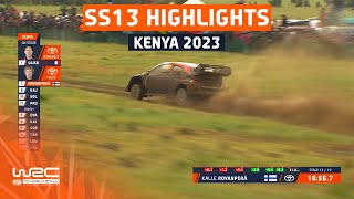 SS13 STAGE HIGHLIGHTS  WRC Safari Rally Kenya 2023 [upl. by Iba754]