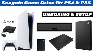 Seagate Game Drive für PlayStation 5 amp PlayStation 4 Konsolen  Unboxing amp Setup  Einrichtung [upl. by Genovera]