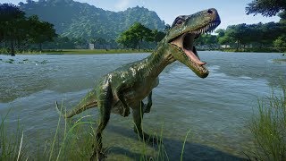 HERRERASAURUS ALL SKINS VS INDORAPTORIGUANODONPROCERATOSAURUS JURASSIC WORLD EVOLUTION [upl. by Skinner]