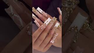 nail techs what do you charge for  💗 nails naildesign trending [upl. by Aohk]