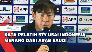 Ucapkan Terima Kasih pada Pemain Ini Kata Pelatih STY Usai Indonesia Menang dari Arab Saudi [upl. by Asik]