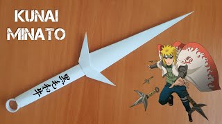 ORİGAMİ MİNATO KUNAİ YAPIMI  How To Make a Paper Kunai [upl. by Mccandless]