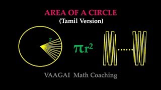 Area of a Circle Tamil [upl. by Ahcorb]