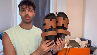 HERMES CHYPRE SANDAL UNBOXING AND REVIEW [upl. by Graham308]