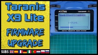 FRsky Taranis X9 Lite  Firmware Upgrade Opentx ISRM PMU D16 [upl. by Ainirtac395]