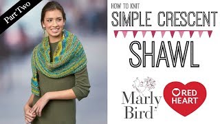 Easy One Row Crescent Shawl  Crochet Tutorial [upl. by Semele585]