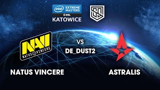 NAVI VS ASTRALIS  MAP 1 DEDUST2  SEMIFINAL  IEM KATOWICE 2020 [upl. by Euqirat]