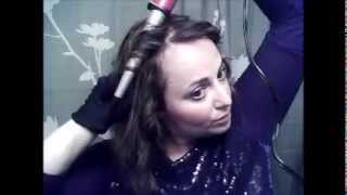 Curling medium length hair with a curling wand [upl. by Notsle135]