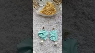 DIY texture earings 😱 with moulding clay crafteraditi youtubeshorts shorts trending earrings [upl. by Reidar]