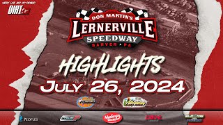 Lernerville Speedway  July 26 2024  Highlights [upl. by Bondie976]