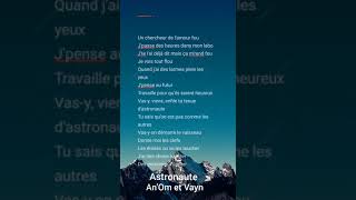 Astronaute AnOm et Vayn LYRICS VIDÉO [upl. by Areehs]