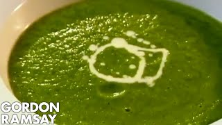 Minted Pea and Watercress Veloute  Gordon Ramsay [upl. by Solegna861]