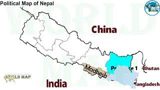 Political Map of Nepal 2022 Administrative Map of Nepal 2022Provinces of Nepal 2022Nepal Map 2022 [upl. by Eintihw466]