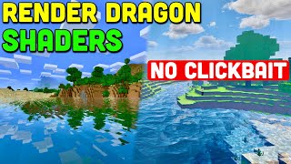 Top 6 MCPE 120 BEST Ultra Realistic Shaders for RENDER DRAGON Android iOS Windows 10 [upl. by Bryon]