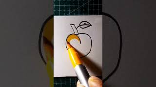 Easy drawing of Apricot art drawingtutorials drawing artandcraft drawingtechniques [upl. by Lattonia422]