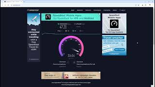 50 Mbps Connection Speedtest by Ookla The Connect internet Speed Test [upl. by Cloots]