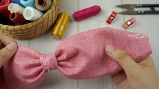 All Measurements for Cotton Bow Headband Making at Home ❤️ Sew Easy Headband for Beginners [upl. by Yennaiv]