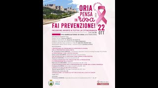 Oria  Ottobre Rosa prevenzione tumori femminili 22 Ottobre 2024 [upl. by Nisay]