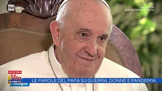 Lorena Bianchetti lintervista a Papa Francesco  La vita in diretta 15042022 [upl. by Qifar]