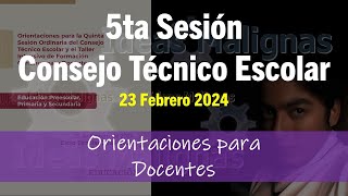 idM 5ta CTE2324 Orientaciones para Docentes [upl. by Coryden]