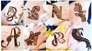 Beautiful Alphabet Mehndi Designs For Eid 2023 Unique Mehndi Designs Name mehndi designs [upl. by Ynoble]