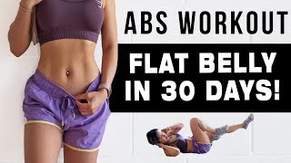 10 Mins ABS Workout To Get FLAT BELLY IN 30 DAYS  FREE WORKOUT PROGRAM [upl. by Marcy]