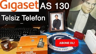 GIGASET AS 130 TELSİZ TELEFON İNCELEME [upl. by Mailliw]