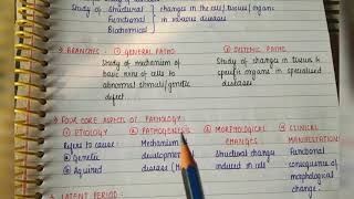 INTRODUCTION TO PATHOLOGY  PART 1 EASY WAY TO UNDERSTAND WITH NOTES definition branches aspects [upl. by Thetos477]