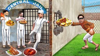 Jail Deewar Se Secret Chicken Biryani Chicken Roast Street Food Hindi Kahaniya Hindi Moral Stories [upl. by Charleton936]