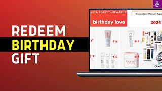 How To Redeem Birthday Gift Ulta  Easy Tutorial 2024 [upl. by Onitnelav134]