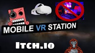 How to download games with itchio and mobile VR station VR Only NO PC [upl. by Tobin]