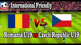 Live Football Romania U19 vs Czech Republic U19 ll Live International Friendly [upl. by Ailemak641]