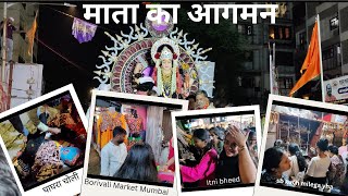 Navratri celebration in Mumbai 🙏  Borivali navratri market  Full Fun😄 borivalimarket [upl. by Namwob90]