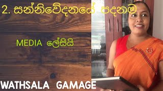 AL MEDIA 2nd lesson sinhala  සන්නිවේදනයේ පදනම 2 පාඩම සම්පූර්ණයෙන් by WATHSALA GAMAGE [upl. by Akisey]