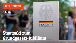 Livestream 75 Jahre Grundgesetz – Steinmeier spricht in Berlin  DER SPIEGEL [upl. by Aidekal]