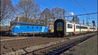 Trains at Schaarbeek station Belgium [upl. by Callahan]