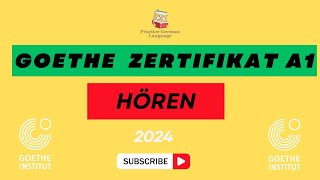 Start Deutsch A1 German Hören Exam Modelltest mit Lösungen  Goethe Zertifikat 2024 [upl. by Ursas]